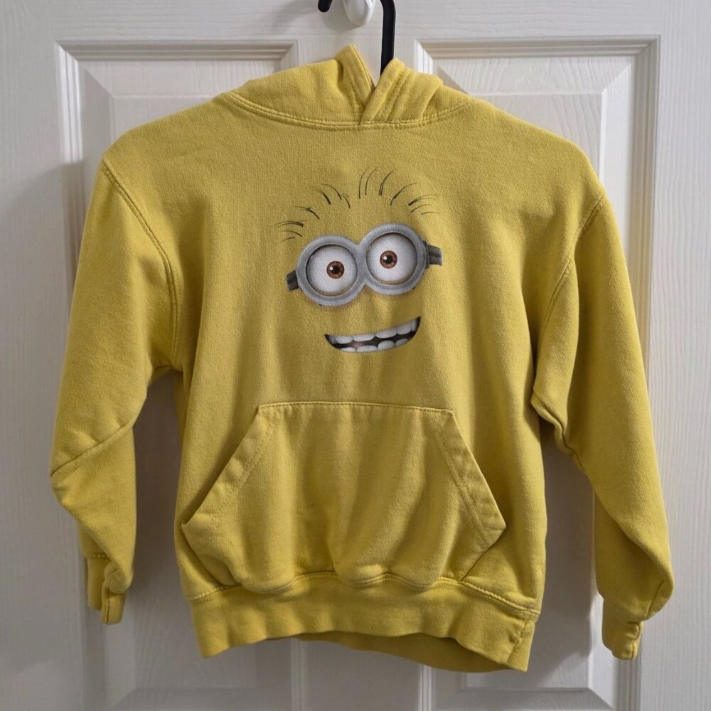 Minions Yellow Hoodie - Youth Small (Pre-loved)